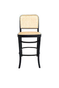 Replica Hoffman Stool Rattan – Black