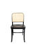 Replica Hoffman Chair Rattan Back – Hard Seat – Black