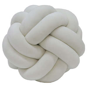 Gift: Velvet  Ivory Knot Cushion