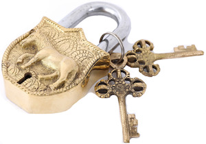 Gift: Brass Horse Lock