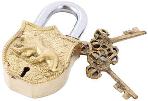 Gift: Brass Lion Lock