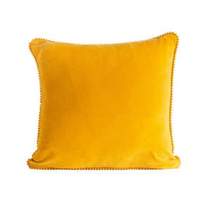 Cushion Velvet Gold Lace