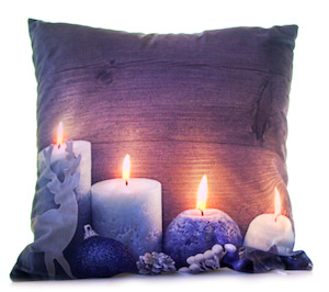 Gift: LED Cushion- Festive Blue