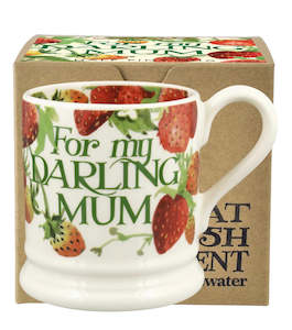 Gift: EB Strawberries Darling Mum 1/2 Pint Mug Boxed