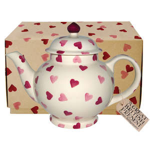 Emma Bridgewater Pink Hearts 4 Mug Teapot