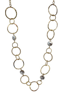 Gold Circle Chain Necklace