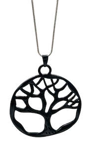 Tree of Life Necklace - Black