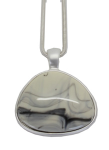 Marble Silver Pendant