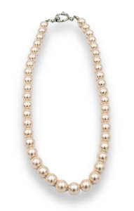 Peach Pearl Necklace