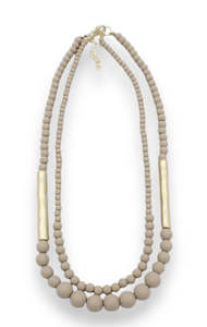 Gift: Biscotti Taupe Necklace