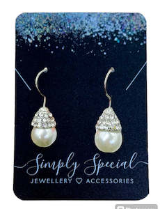 Gift: Diamond Capped Earrings