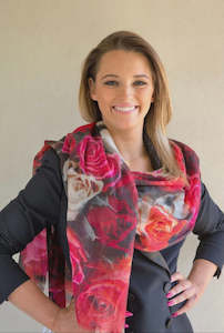 Rose Cashmere Scarf