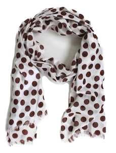 Chocolate Spotted Scarf