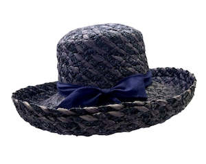 Ladies Hat Asstd Solid Colours W/bow