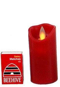 RED Flameless Candle-EXTRA SML