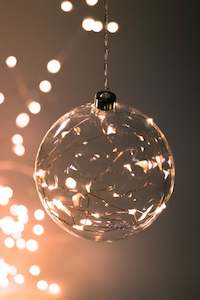 Gift: Hanging 10cm Clear Sphere Seedlight