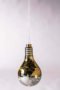 Gift: Hanging Glass Mirrored Lightbulb