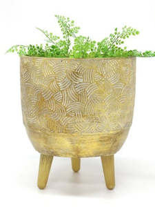 Luna Magnesia Gold Planter