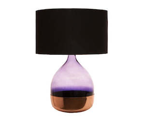 Shaynna Blaze Lamp W/black Shade