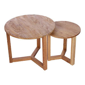 Oslo Set 2 Oak Side Tables