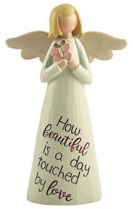 BEAUTIFUL DAY ANGEL FIGURINE 10.5cm