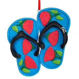 NZ Jandal Hanging Ornament