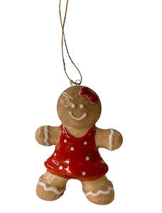 Gift: Tree Hanger Ceramic - Gingerbread Girl