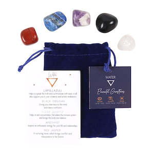 Gift: Water Element Zodiac Tumble Stones