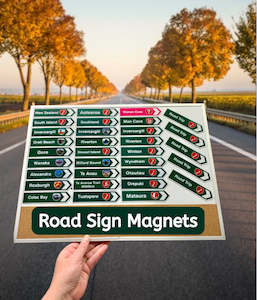 Road Sign Magnet