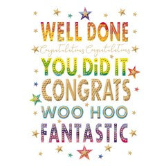 Gift: Greeting Card - Congratulations Well Done