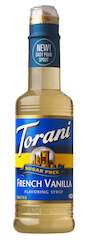 Torani Sugar Free Syrup French Vanilla 375ml