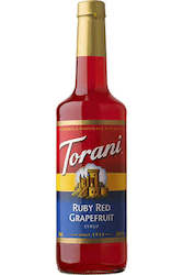 Sauces: Torani Syrup Ruby Red Grapefruit 750ml