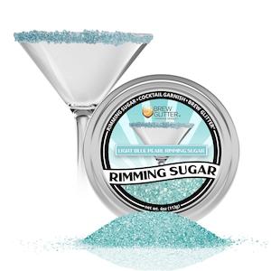 Light Blue Pearl Cocktail Rimming Sugar