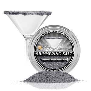 Shimmering Black Cocktail Rimming Salt