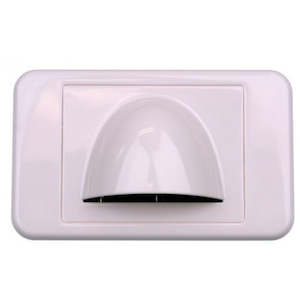 White Bullnose Low Profile Wall Plate