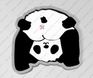 Cheeky Panda Butt 3 Piece Mold