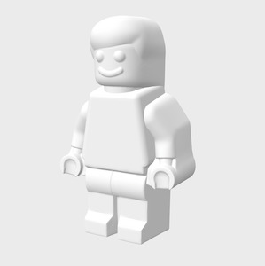 Brick Man 3 Piece Mold