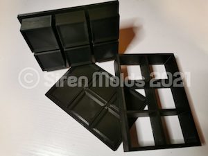 Multi Square 3 Piece Mold