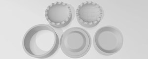 3d Pie 5 Piece Mold