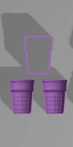 Printing: Ice Cream Cone 3 Piece Mold