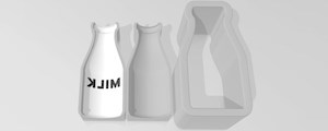 Printing: Milk Bottle 3 Piece Mold