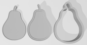 Pear 3 Piece Mold