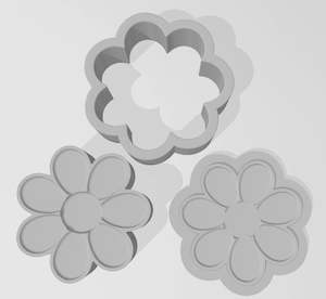 Printing: Daisy 3 Piece Bath Bomb Mold