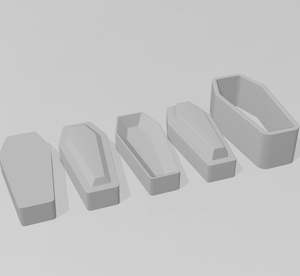 Coffin 3 Piece Mold