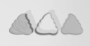 Poo Emoji 3 Piece Mold