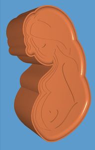 Pregnant Mumma 3 Piece Mold