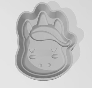 Unicorn Head 1 Piece Mold