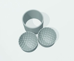 Golf Ball 3 Piece Mold