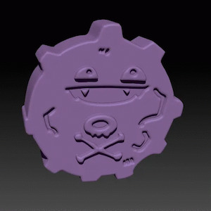 Koffing Pokemon 3 Piece Mold