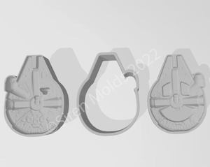 Millenium Falcon 3 Piece Mold